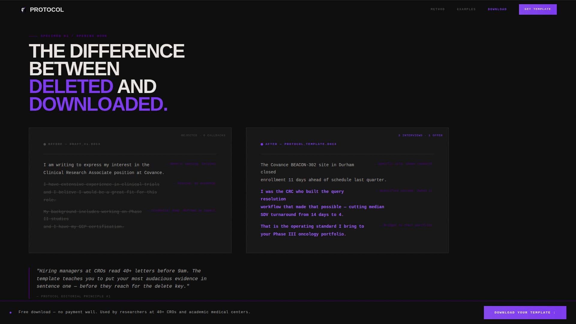 Clinical Researcher Career Specialist Careers Website Template