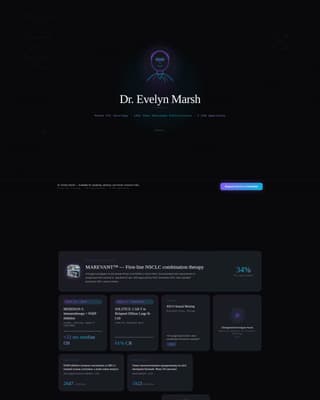 Clinical Researcher Career Specialist Professional Website Template