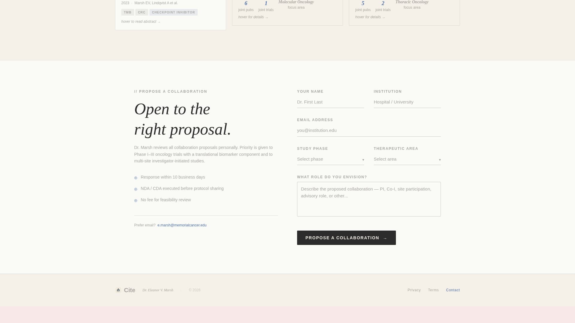 Clinical Researcher Career Advanced Professional Website Template