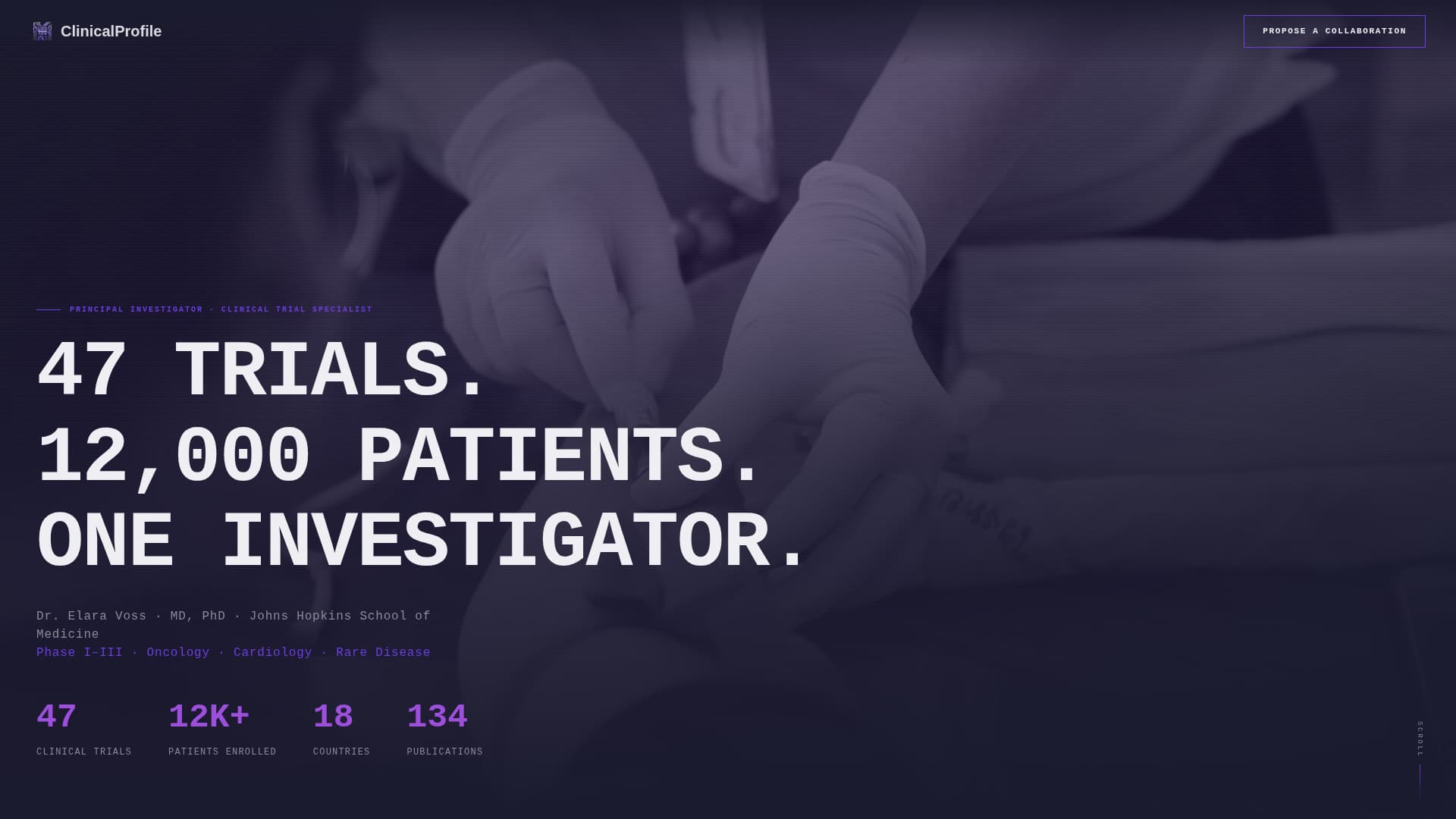 Clinical Researcher Career Reviews Website Template