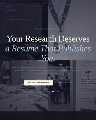 Clinical Researcher Career Careers Website Template