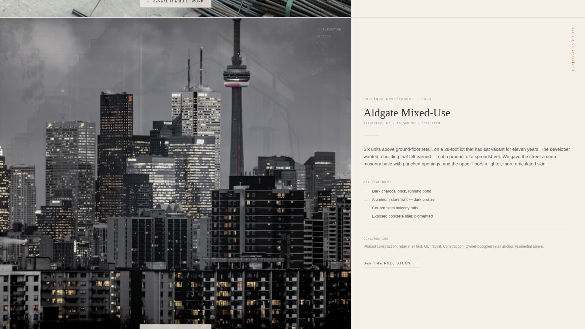Architecture & Interiors Portfolio Professional Website Template