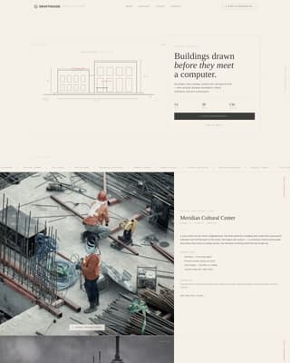Architecture & Interiors Portfolio Professional Website Template