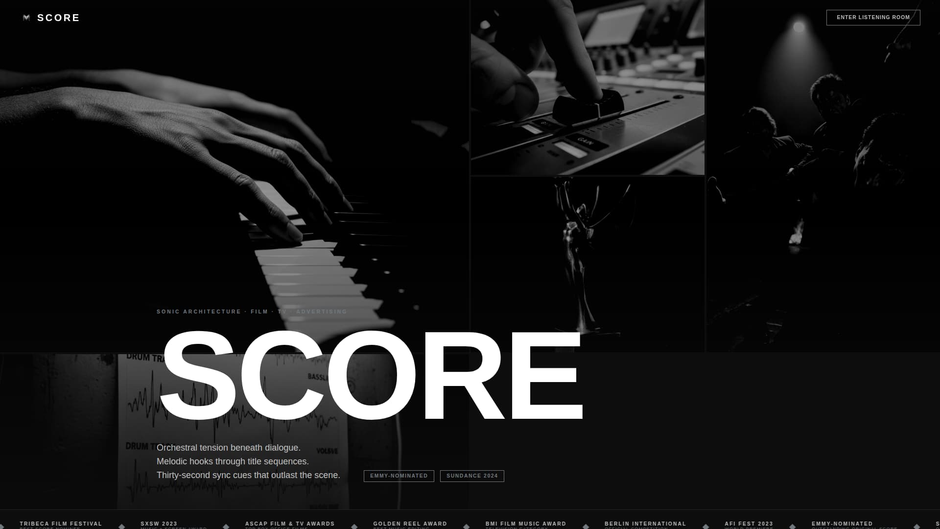 Music & Audio Portfolio Portfolio Website Template