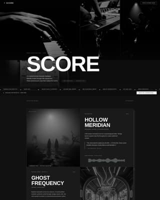 Music & Audio Portfolio Portfolio Website Template
