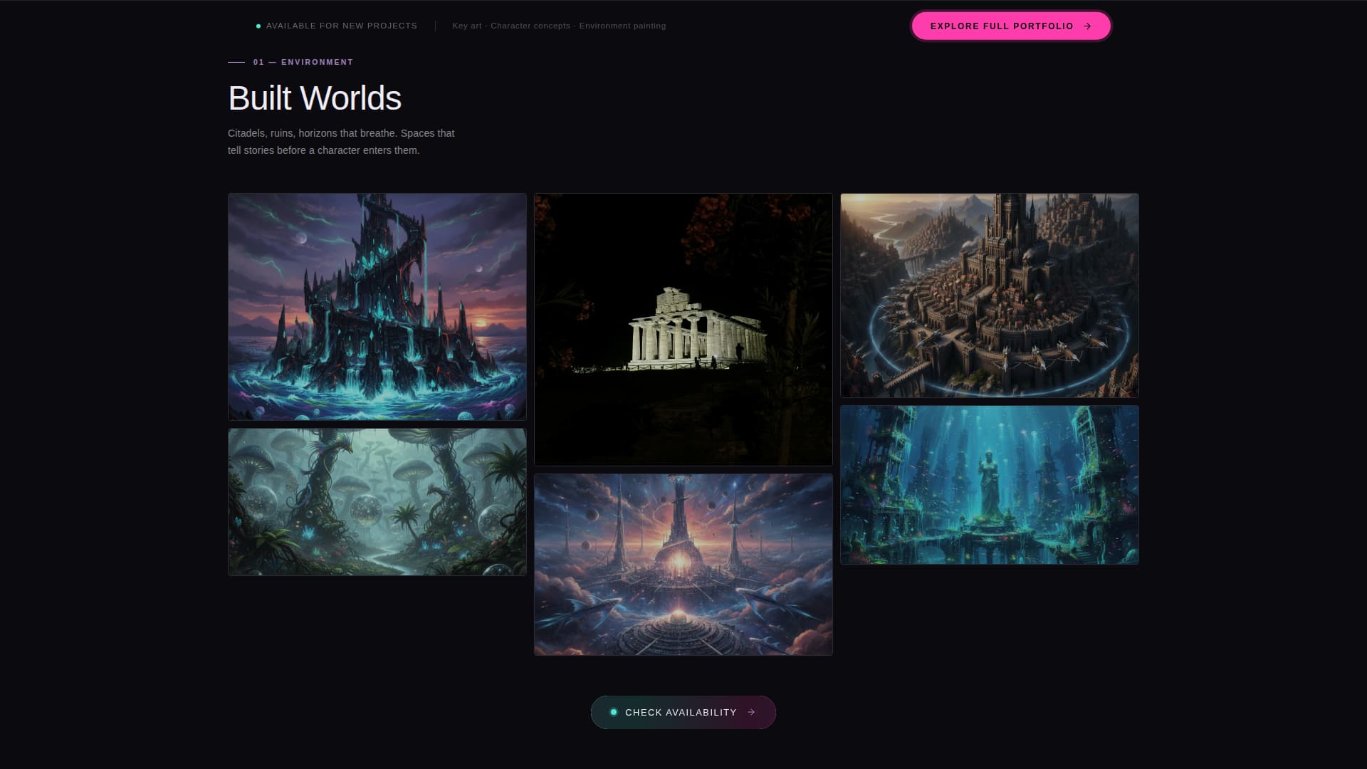 Illustration & Art Portfolio Directory Website Template