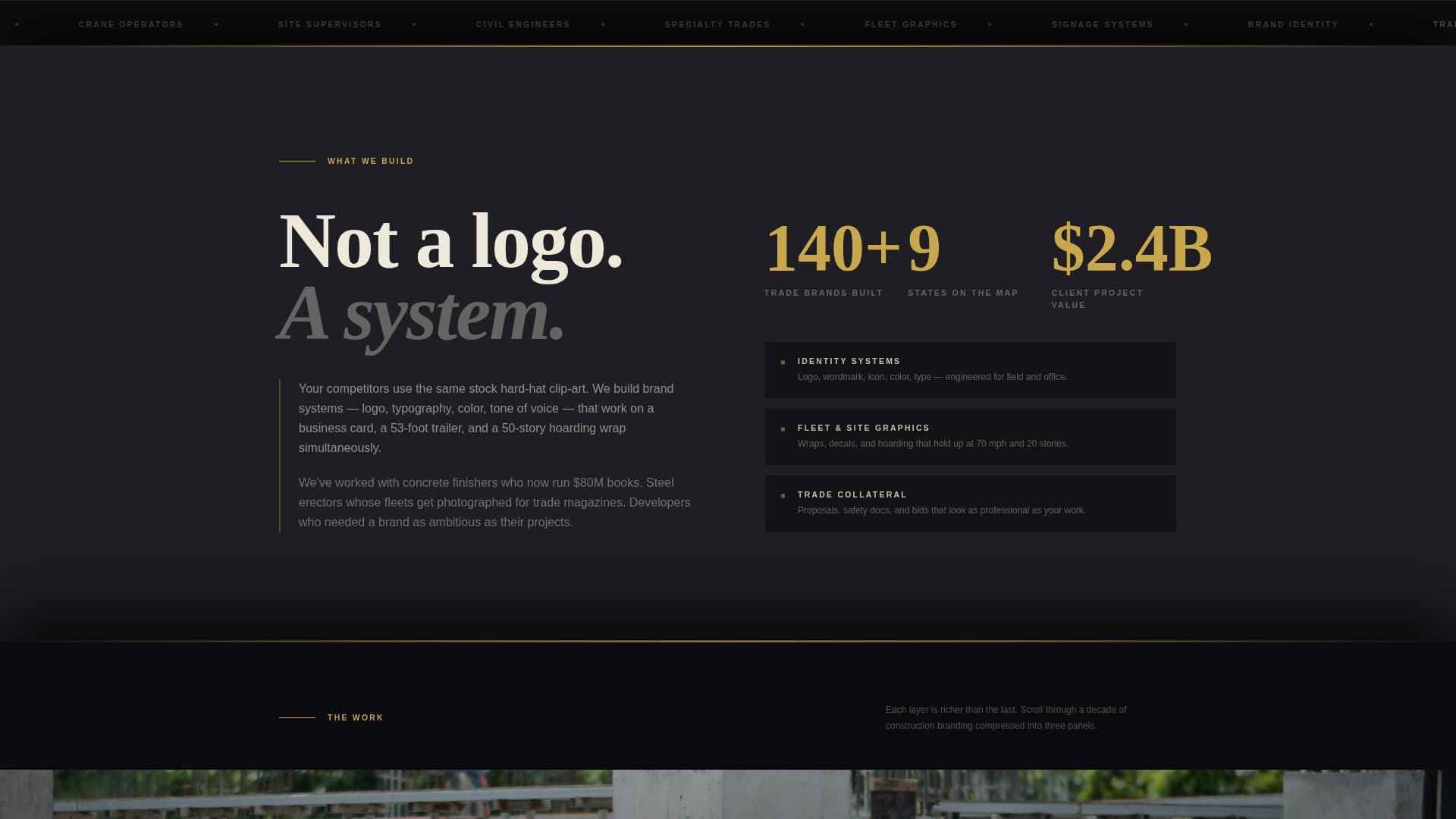 Construction Marketing & Agency Specialist Pre-Launch Website Template