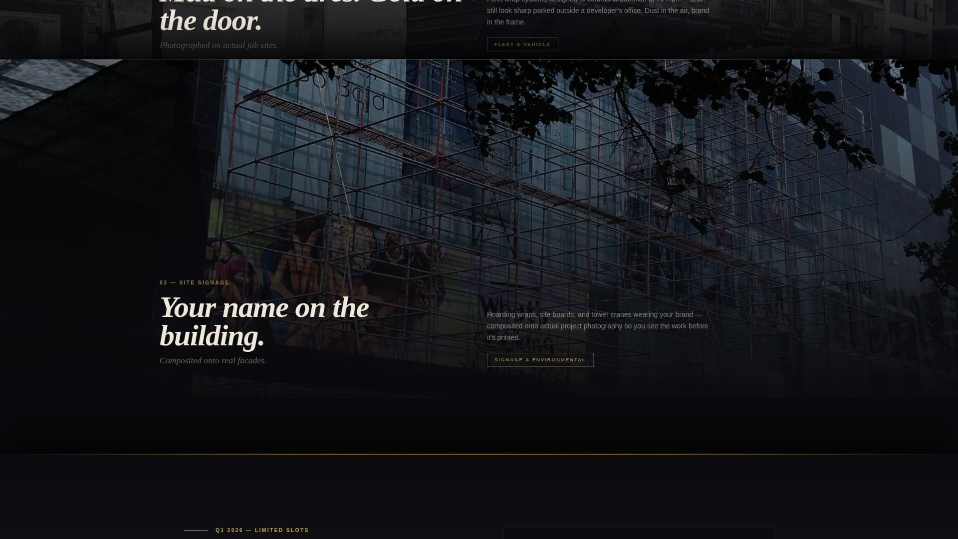 Construction Marketing & Agency Specialist Pre-Launch Website Template