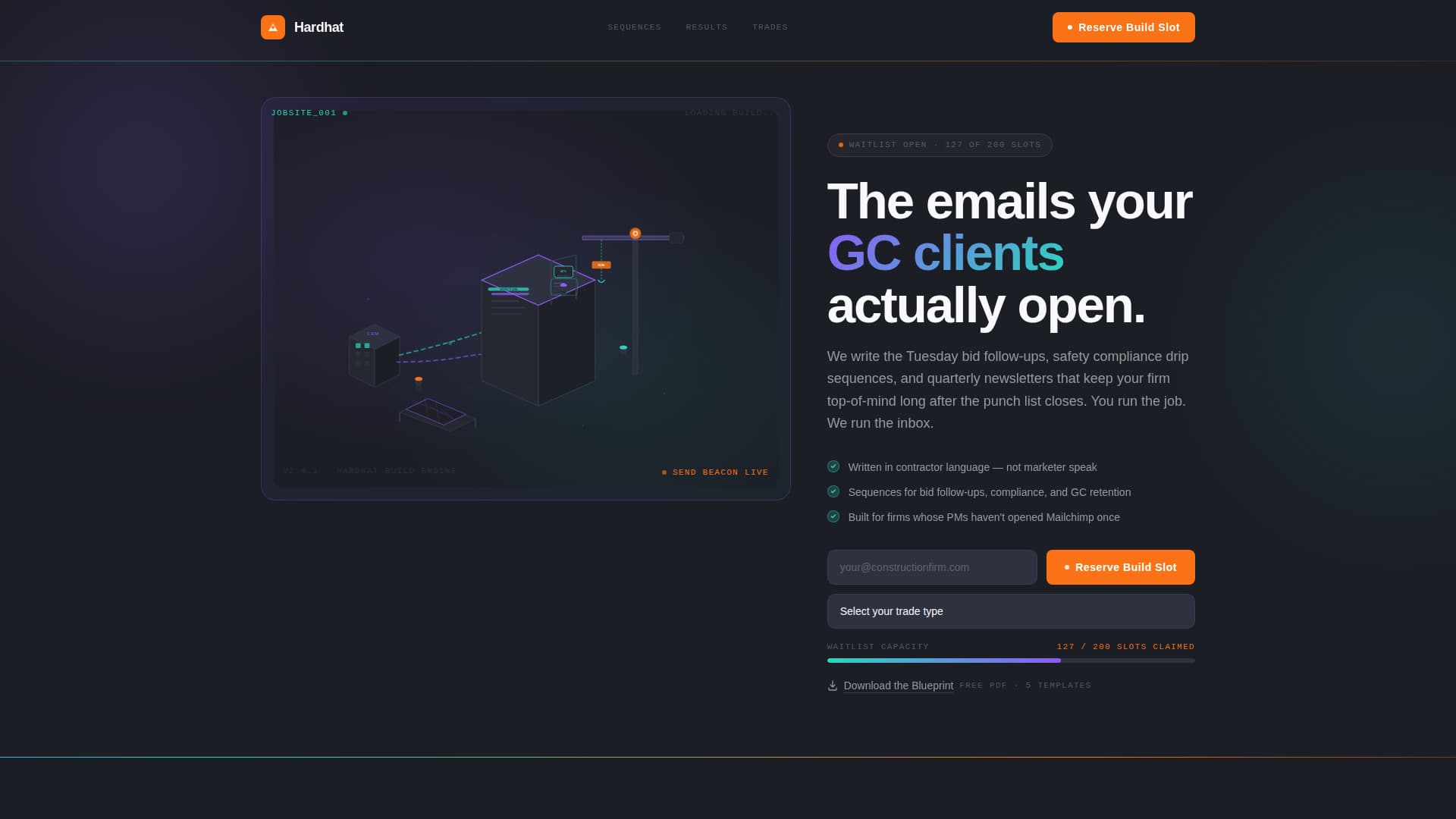 Construction Marketing & Agency Pre-Launch Website Template