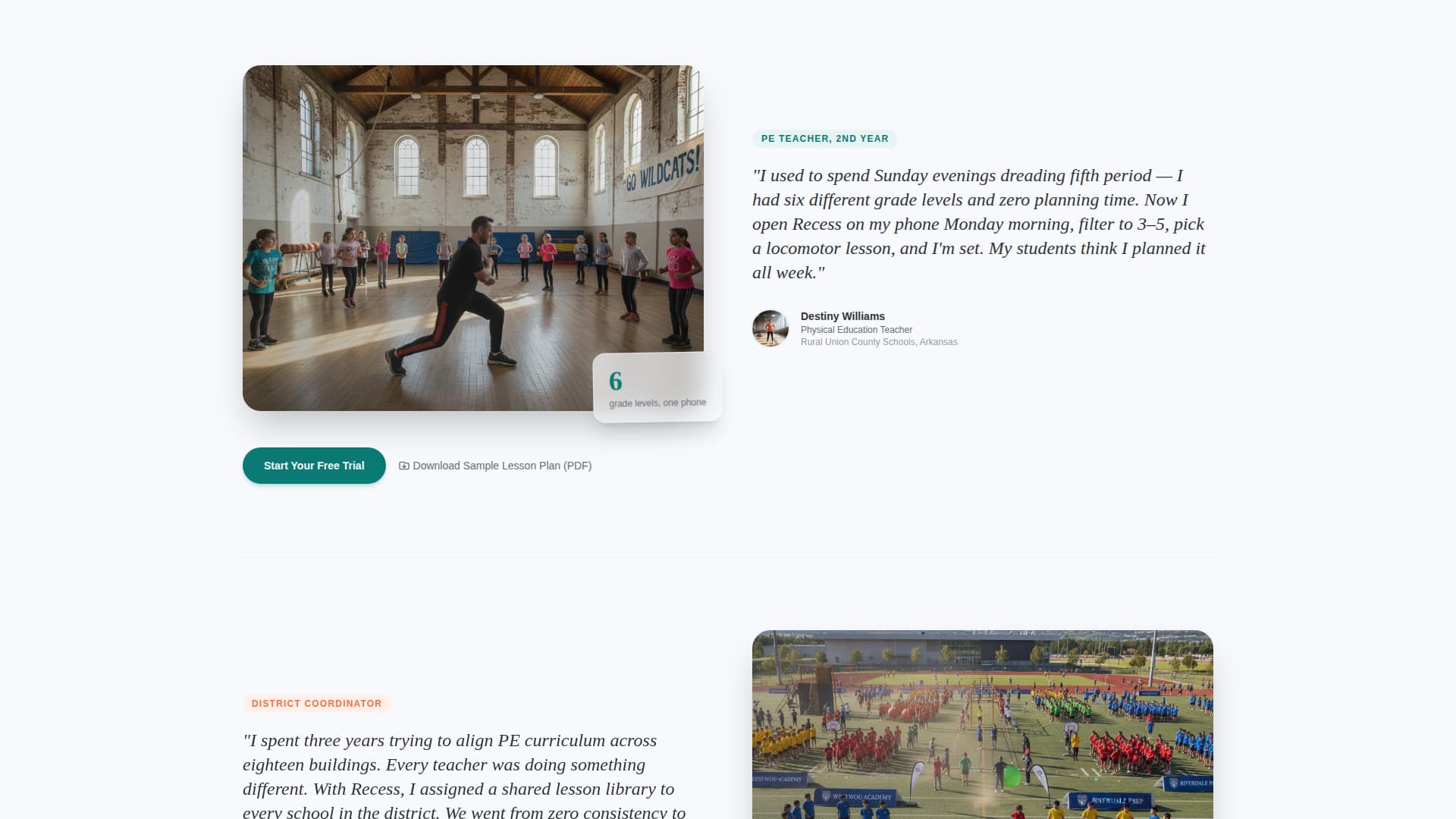 Physical Education Education Reviews Website Template