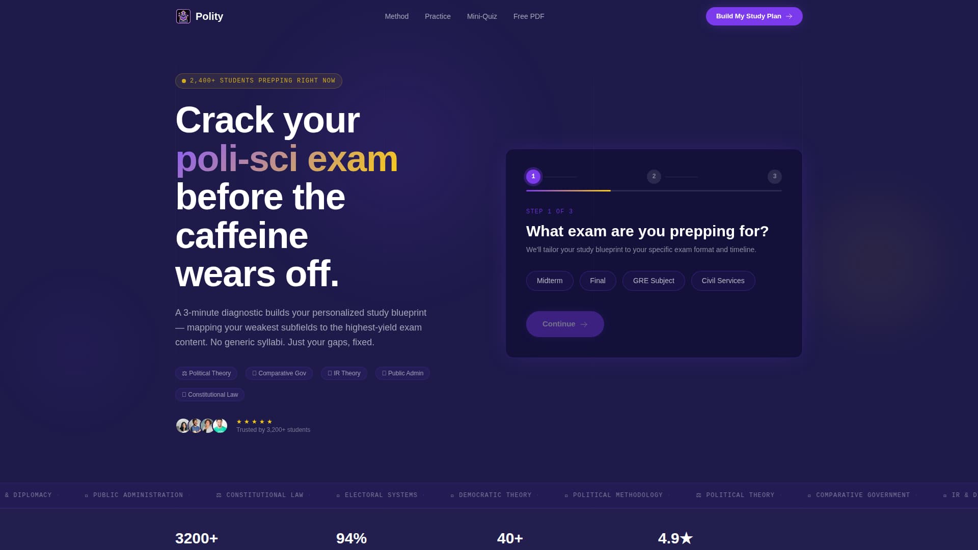 Political Science Education Specialist Professional Website Template