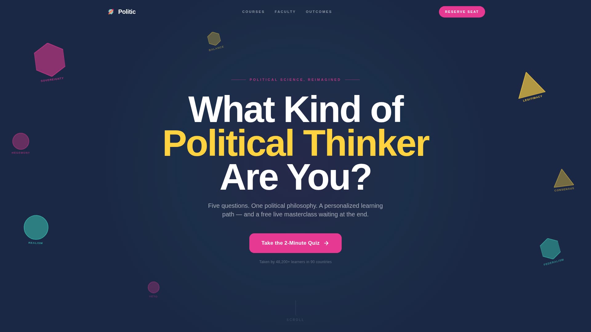 Political Science Education Professional Website Template