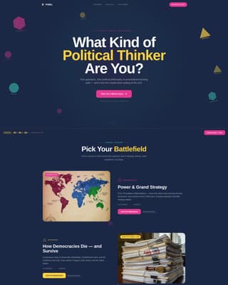 Political Science Education Professional Website Template