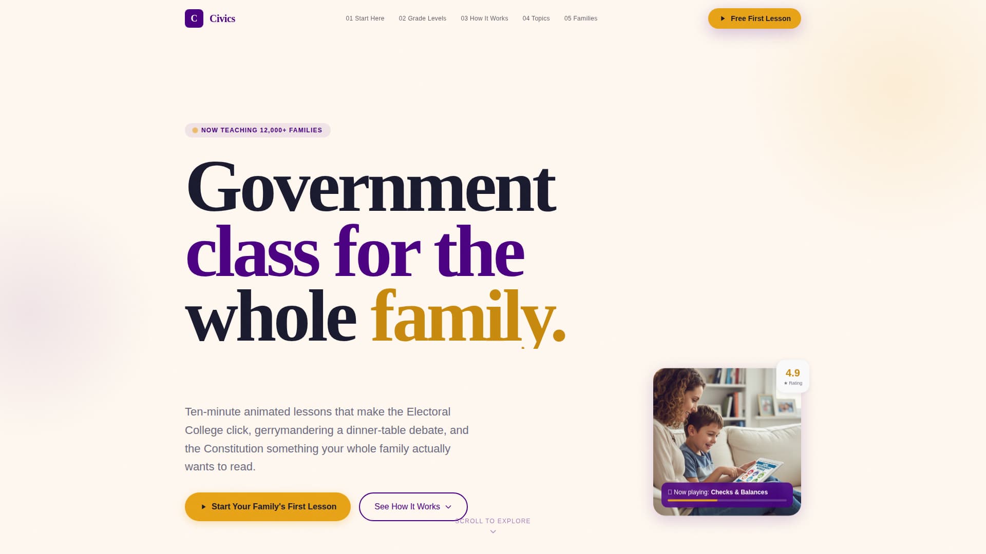 Political Science Education Advanced Professional Website Template