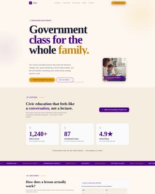 Political Science Education Advanced Professional Website Template
