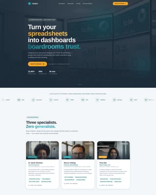 Catalyst - Authoritative Power BI Landing Page Template