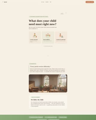 Preschool & Early Education Specialist Booking Website Template