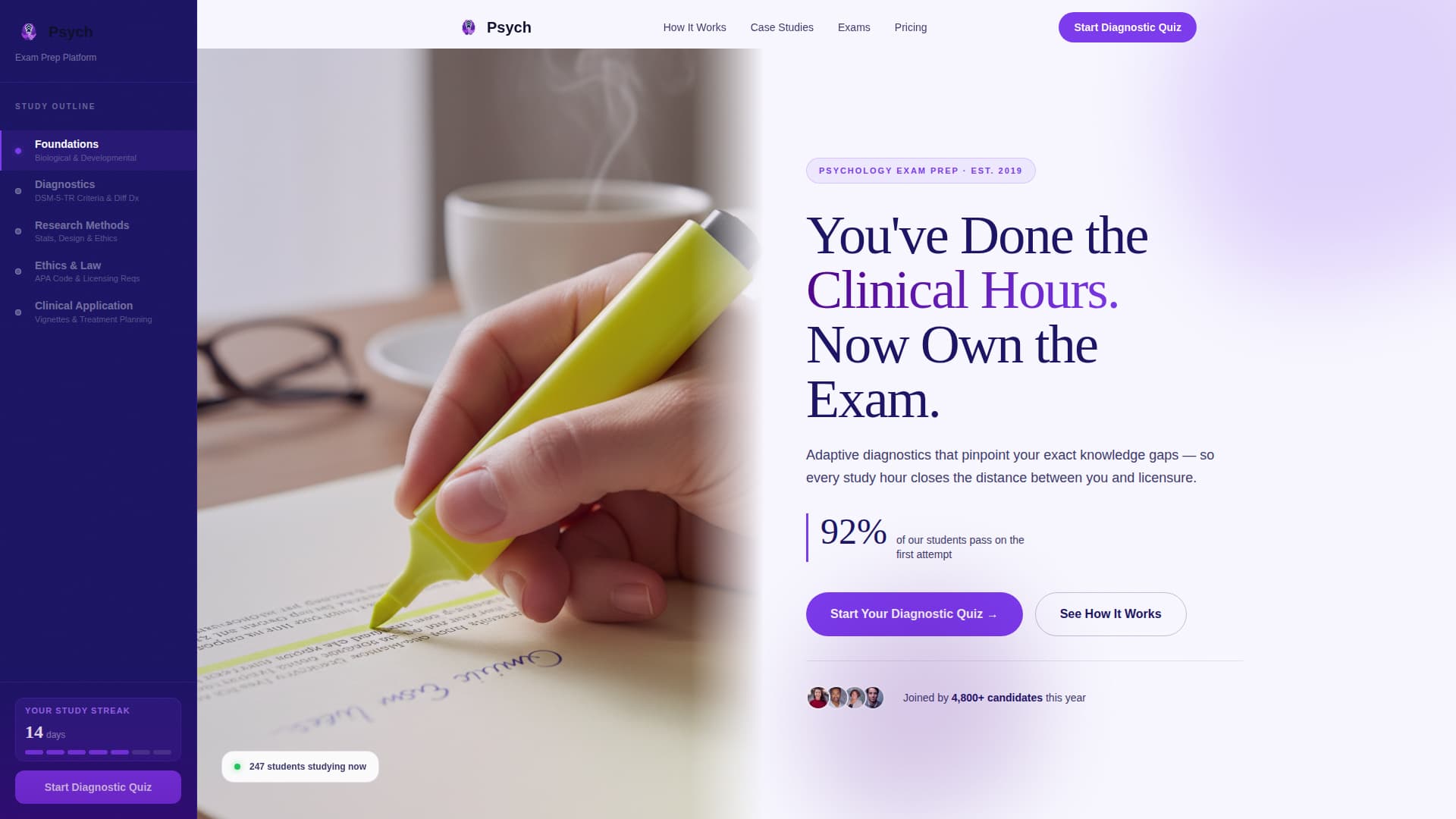 Psychology Education Professional Website Template