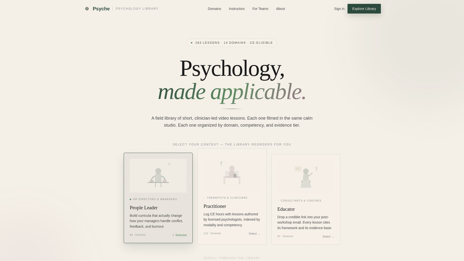 Psychology Education Directory Website Template