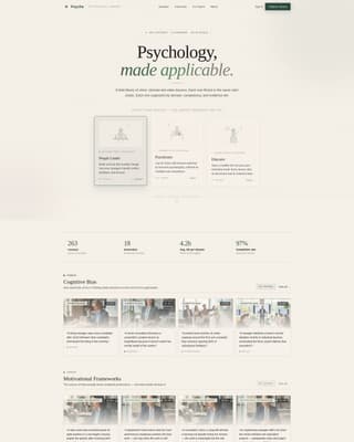 Psychology Education Directory Website Template