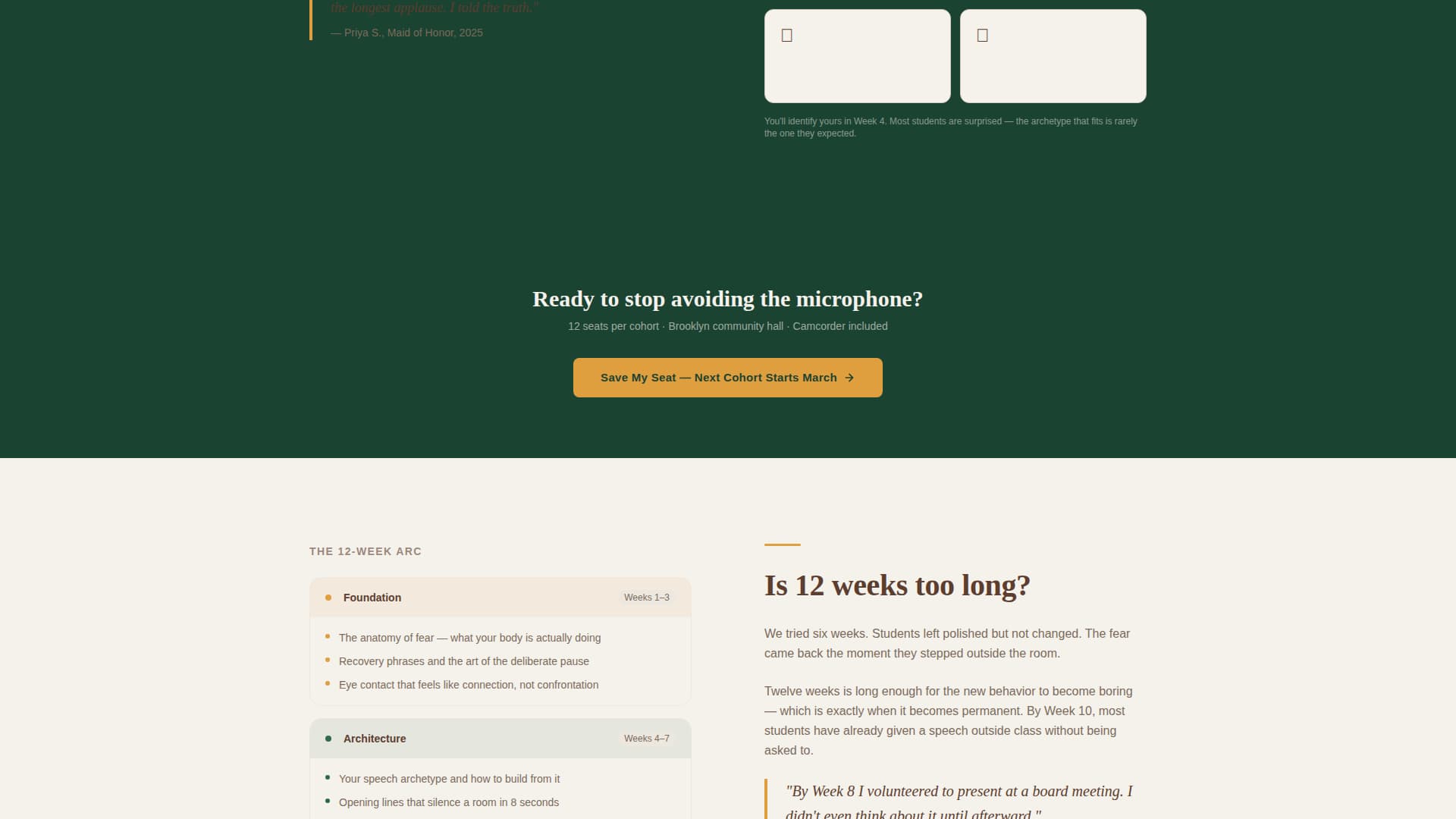 Podium - Confident Speaking Landing Page Template