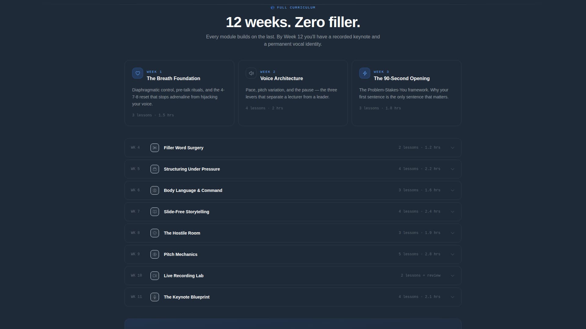 Podium - Authoritative Speaking Landing Page Template