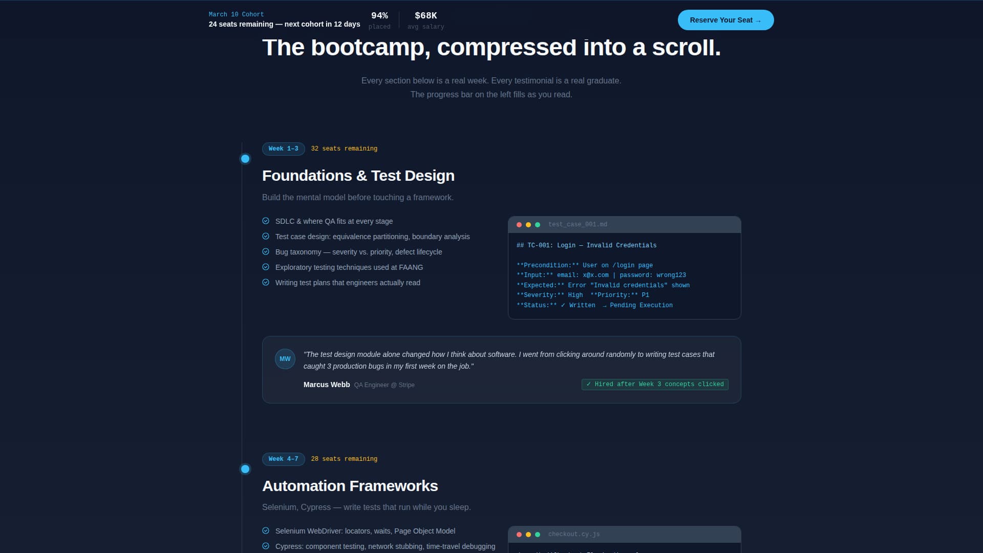 Breakpoint - Intensive QA Engineering Landing Page Template