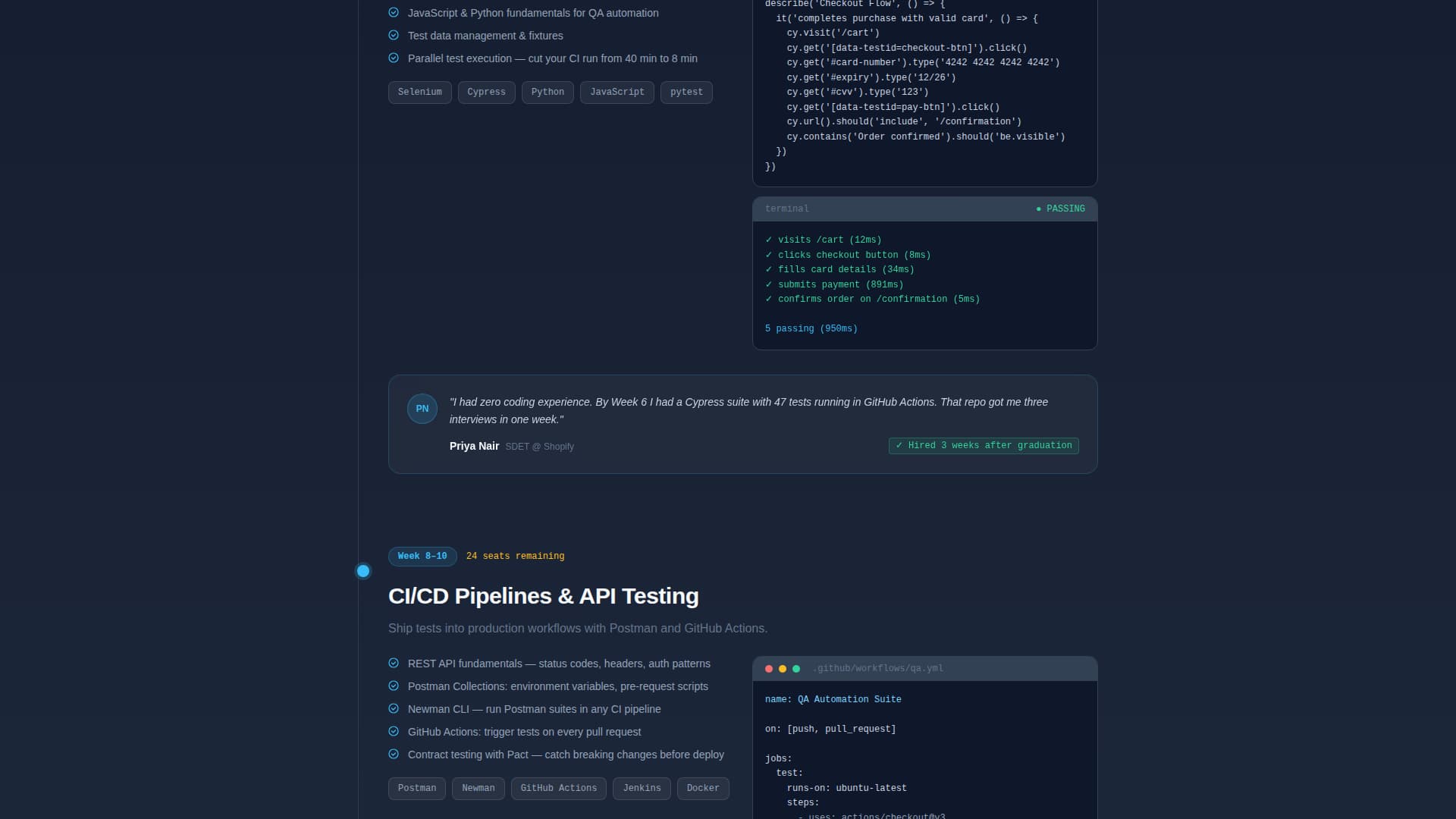 Breakpoint - Intensive QA Engineering Landing Page Template