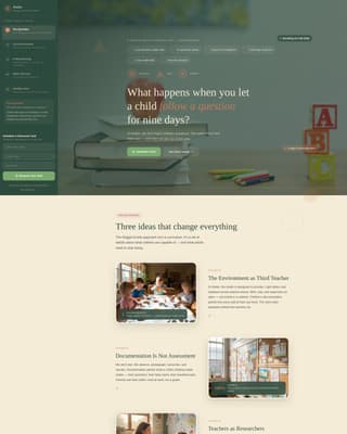Preschool & Early Education Professional Website Template