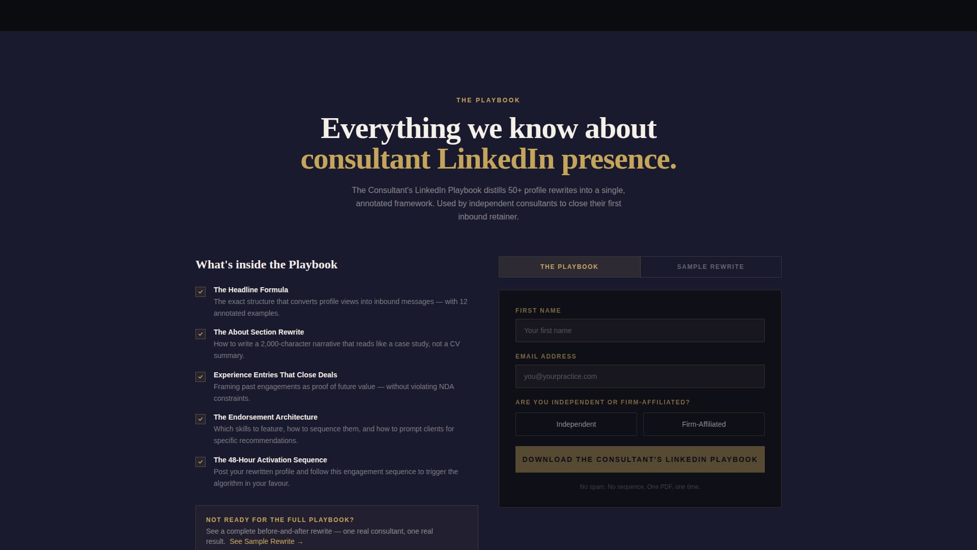 Consultant Career Specialist Portfolio Website Template