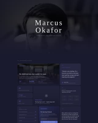Consultant Career Professional Website Template