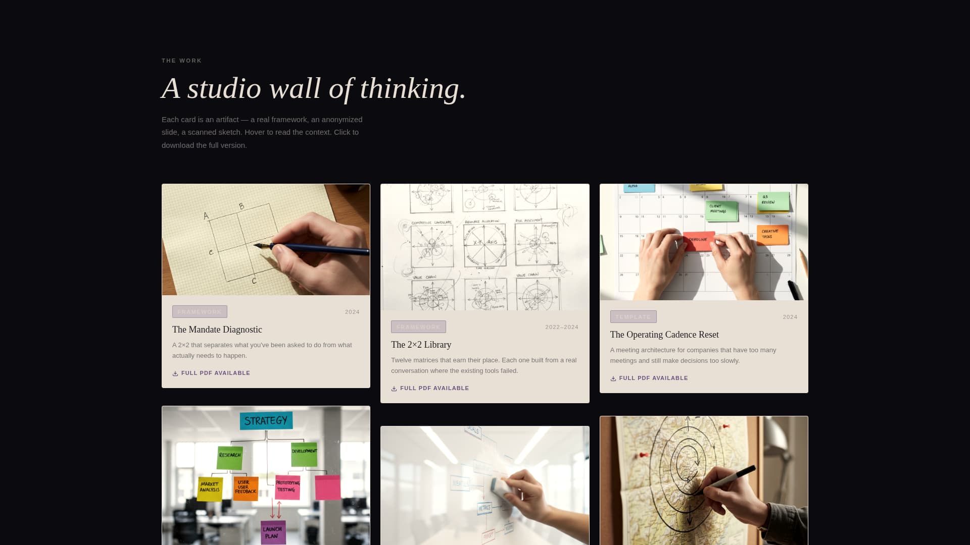 Consultant Career Portfolio Website Template