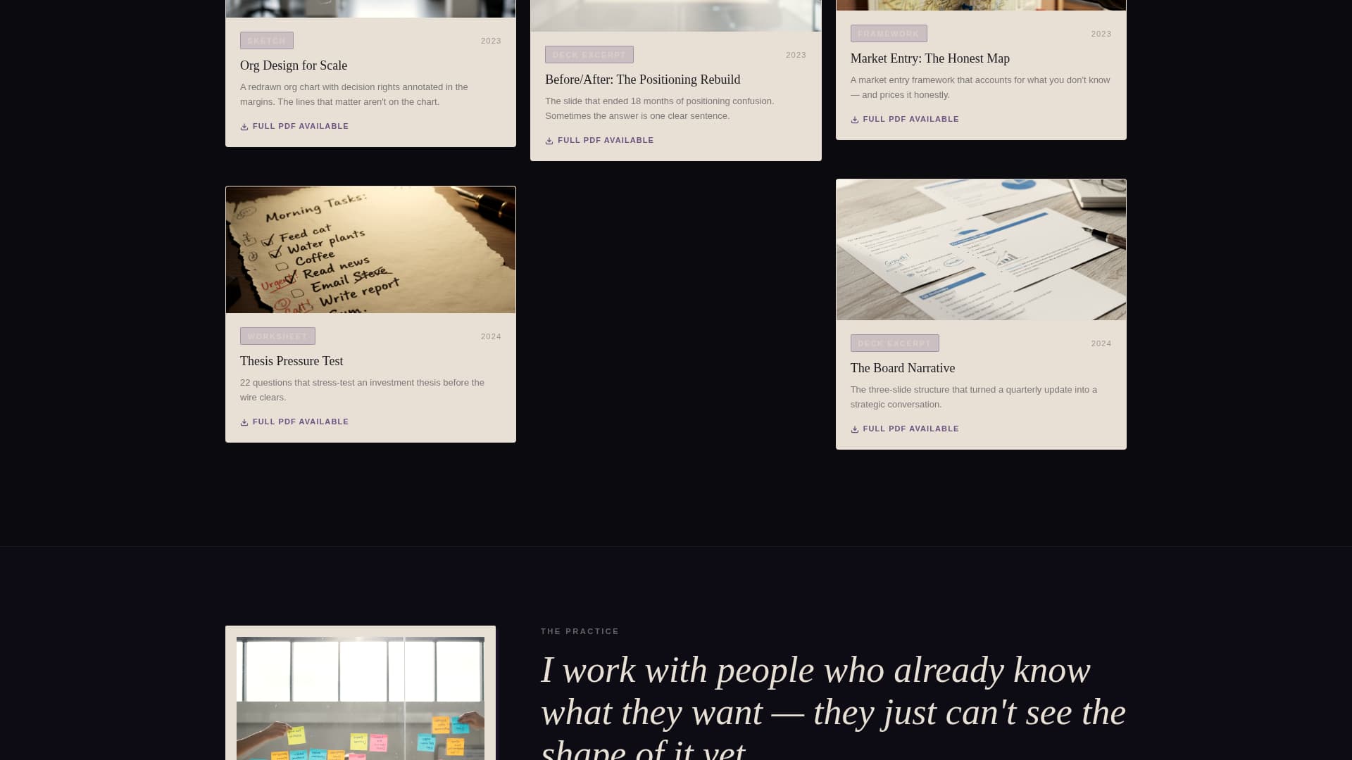 Consultant Career Portfolio Website Template