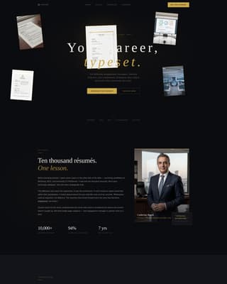 Consultant Career Reviews Website Template
