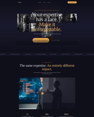 Consultant Career Specialist Professional Website Template