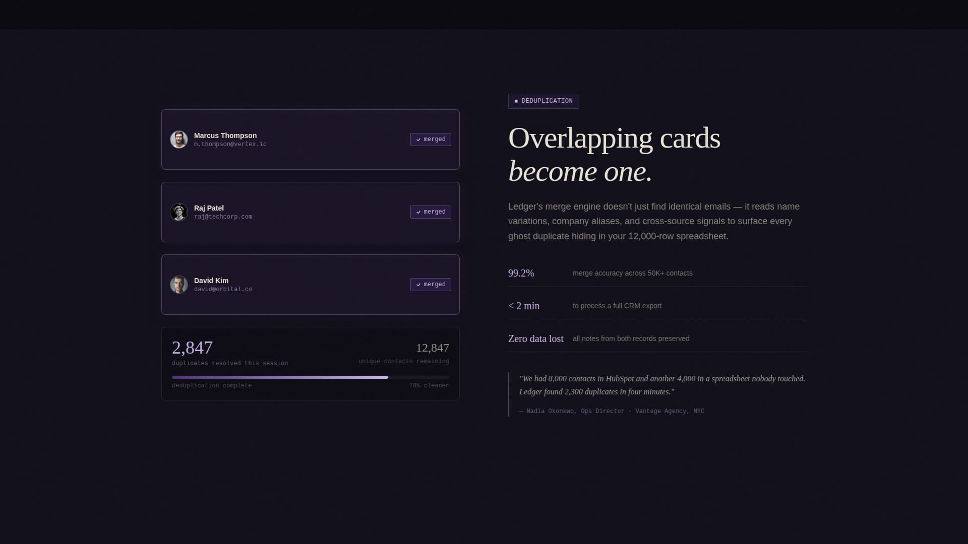 Personal CRM & Network Professional Website Template