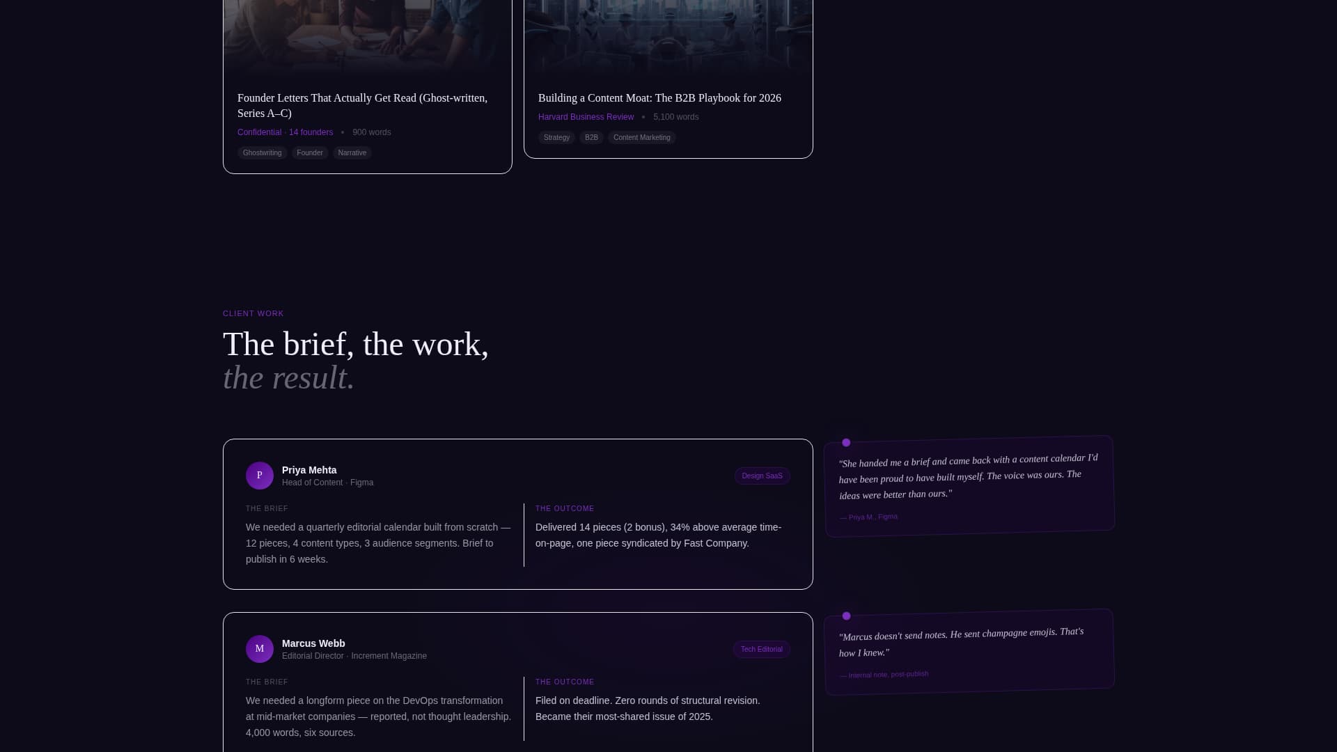 Content Writer Portfolio Portfolio Website Template