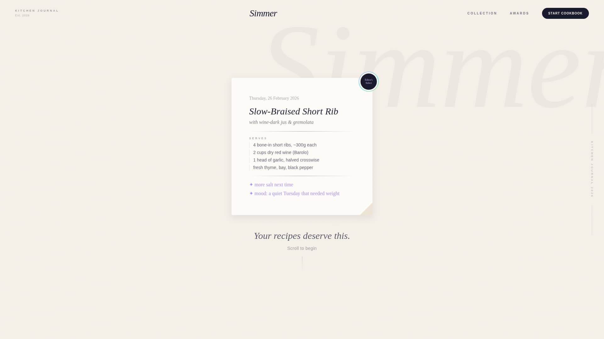 Side Project & Hobby Showcase Portfolio Website Template