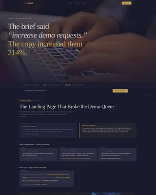 Copywriter Portfolio Specialist Portfolio Website Template
