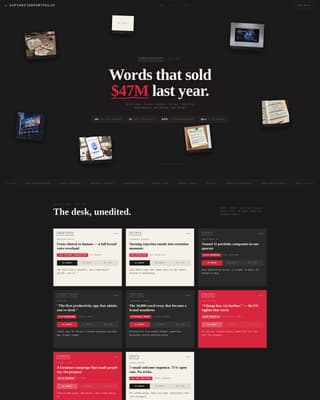 Copywriter Portfolio Careers Website Template