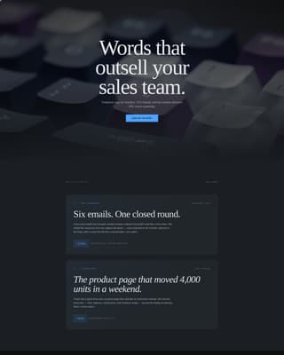 Copywriter Portfolio Portfolio Website Template