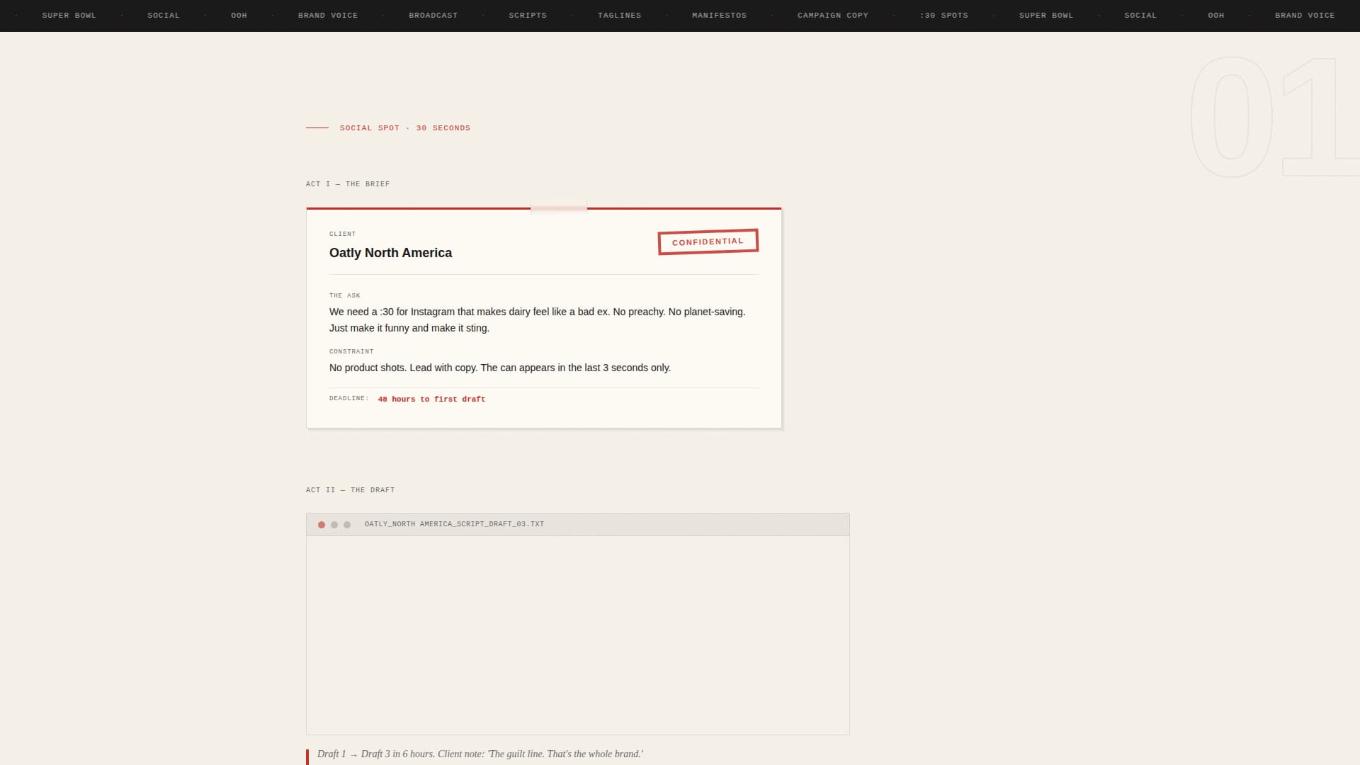 Copywriter Portfolio Booking Website Template