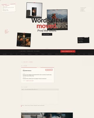 Copywriter Portfolio Booking Website Template