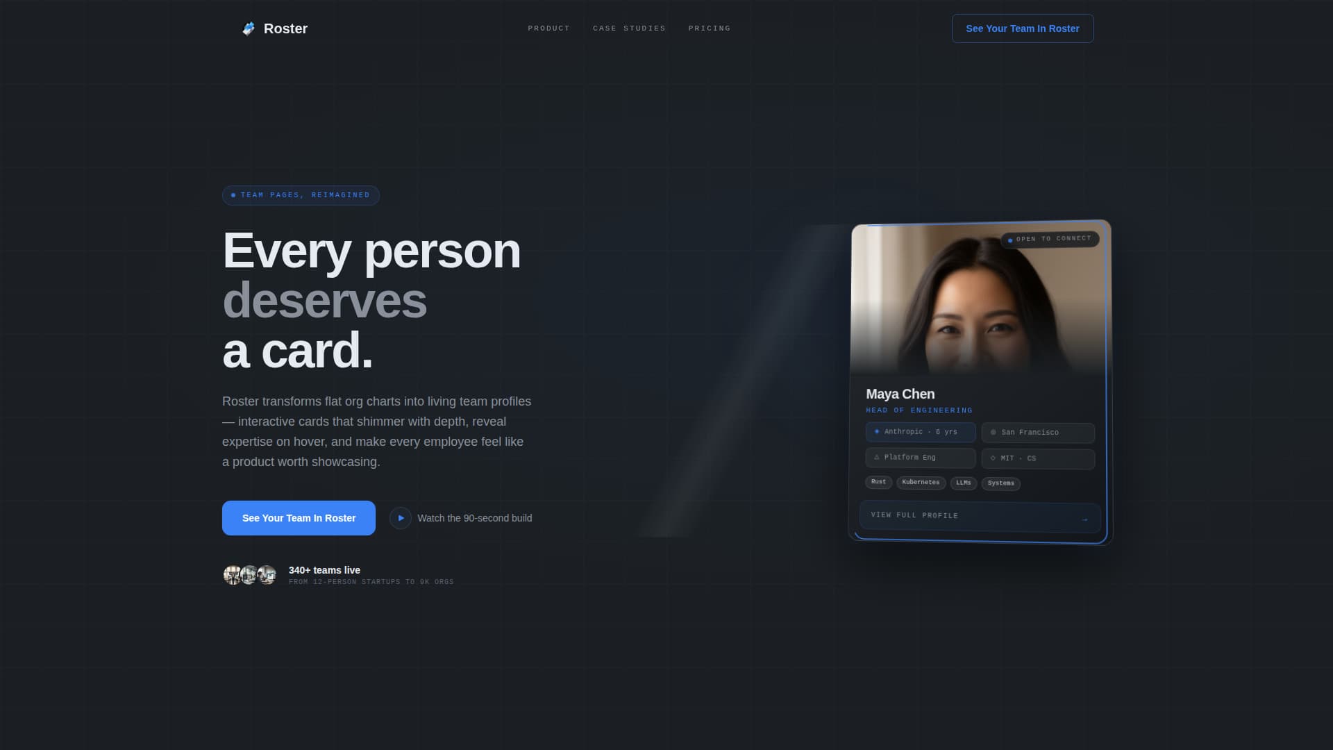Digital Business Card Professional Website Template