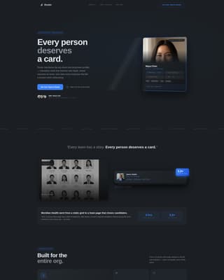 Digital Business Card Professional Website Template
