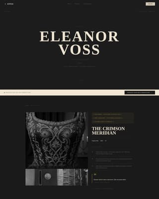 Costume Designer Portfolio Portfolio Website Template