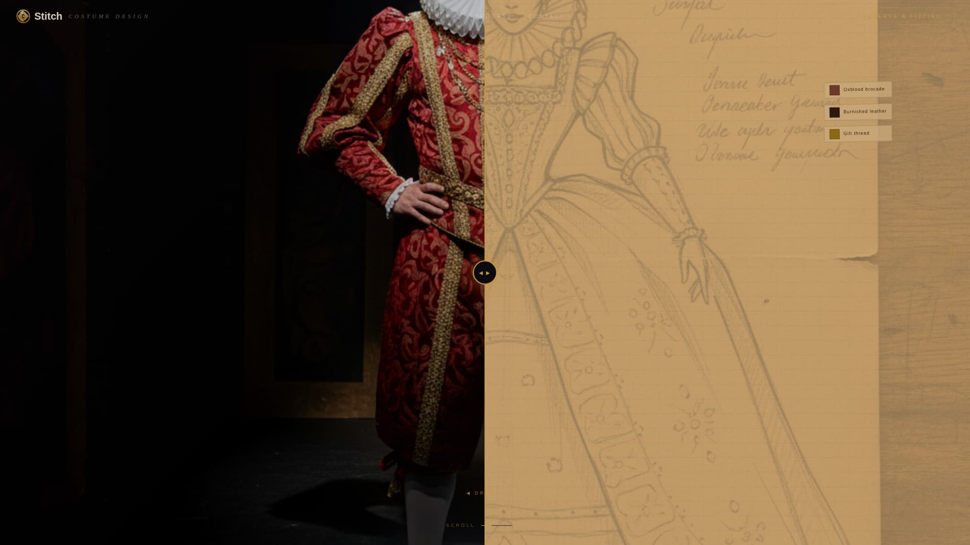 Costume Designer Portfolio Pre-Launch Website Template