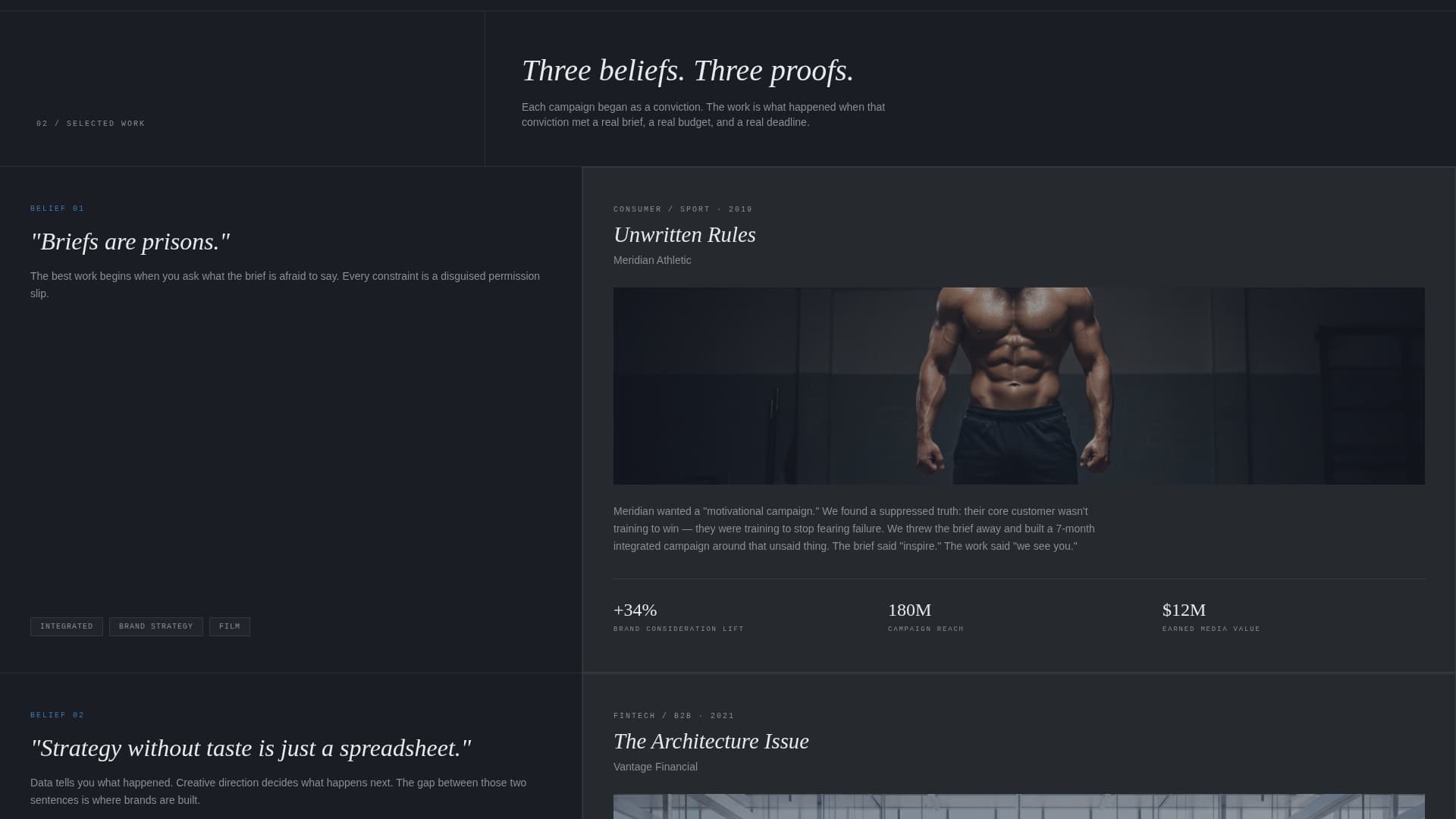 Creative Director Portfolio Complete Pre-Launch Website Template
