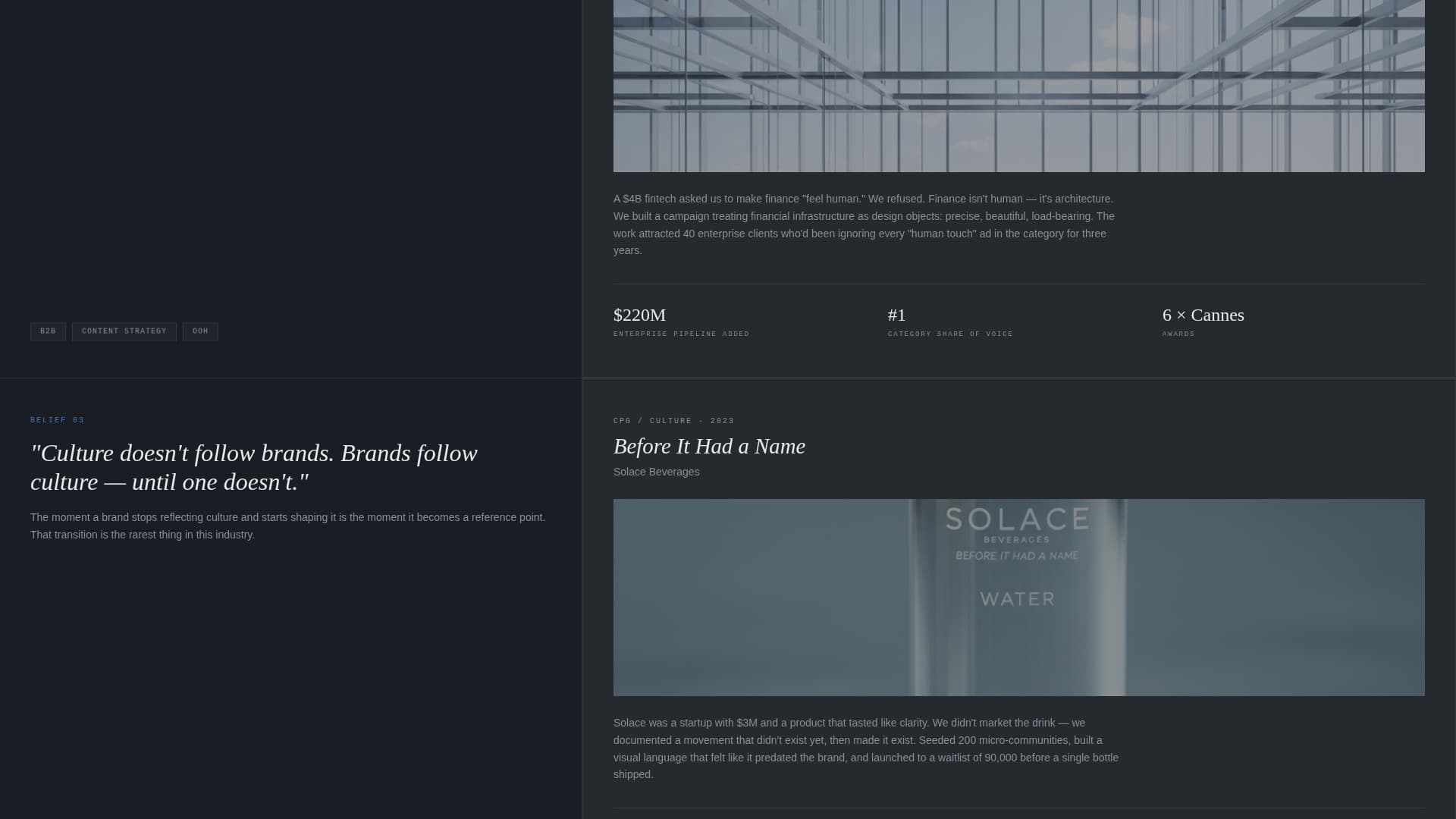 Creative Director Portfolio Complete Pre-Launch Website Template