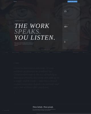 Creative Director Portfolio Complete Pre-Launch Website Template